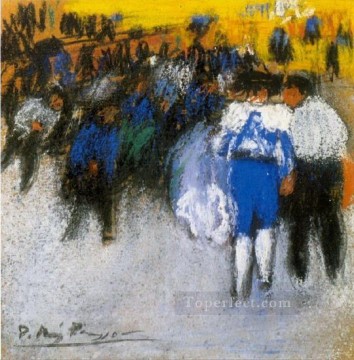  running Oil Painting - Running of the Bulls 2 1901 Pablo Picasso